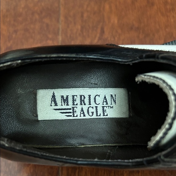 Vintage Wednesday Addams, 90s American Eagle Black and White Oxfords, Size 5.5 - Picture 14 of 16